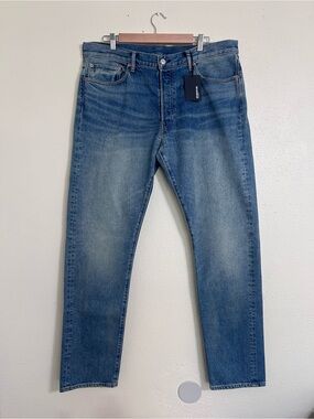Buck Mason Slim Jeans in Faded Blue